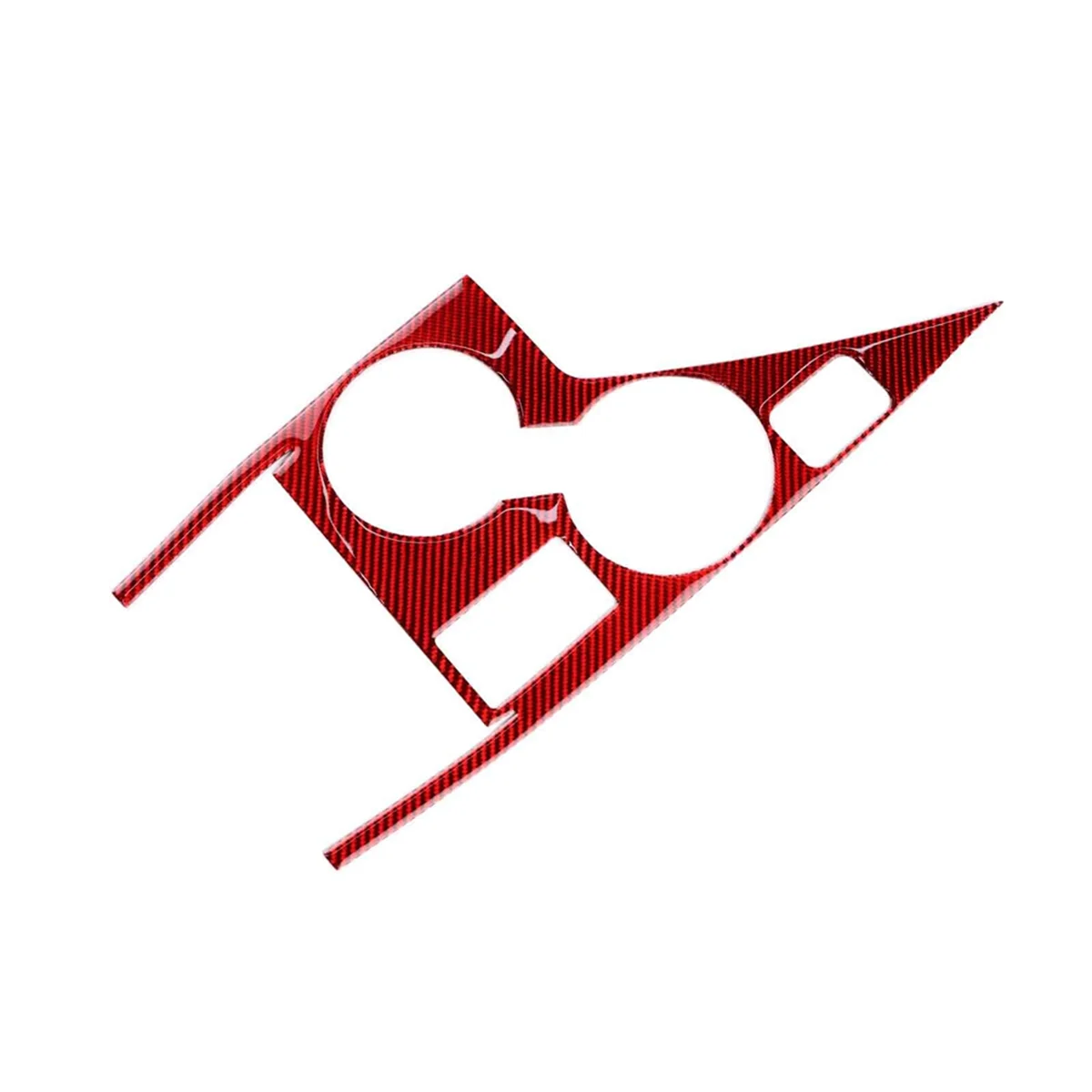 

Для Subaru Crosstrek 2022-2024 LHD мягкая углеволоконная Автомобильная центральная консоль подстаканник панель Крышка отделка Аксессуары (красный)