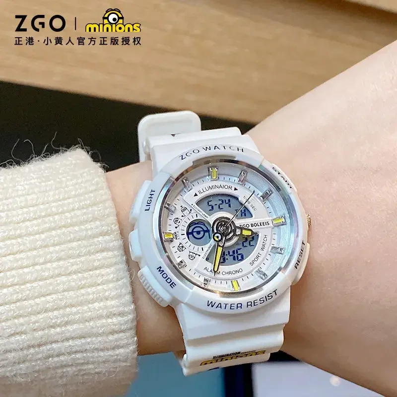 ZGO Original Little Yellow Person Electronic Watch Student Multi Functional Sports Waterproof