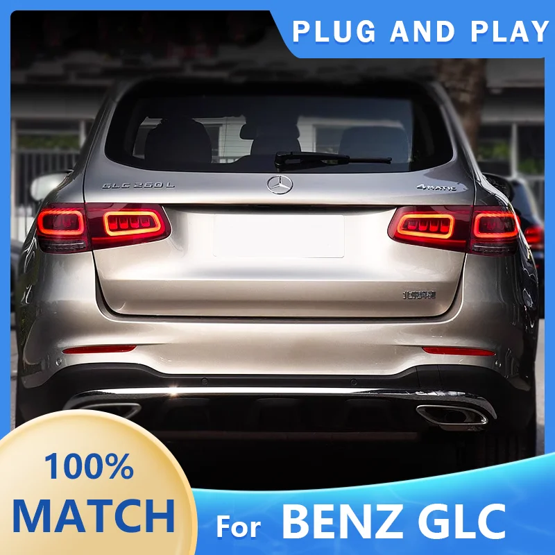 Dla Mercedes-Benz GLC Światła tylne LED W253 GLC200L GLC260L GLC300L 2016 2017 2018 2019 WSZYSTKIE tylne światło LED samochodu Stop Hamulec Światło przeciwmgielne