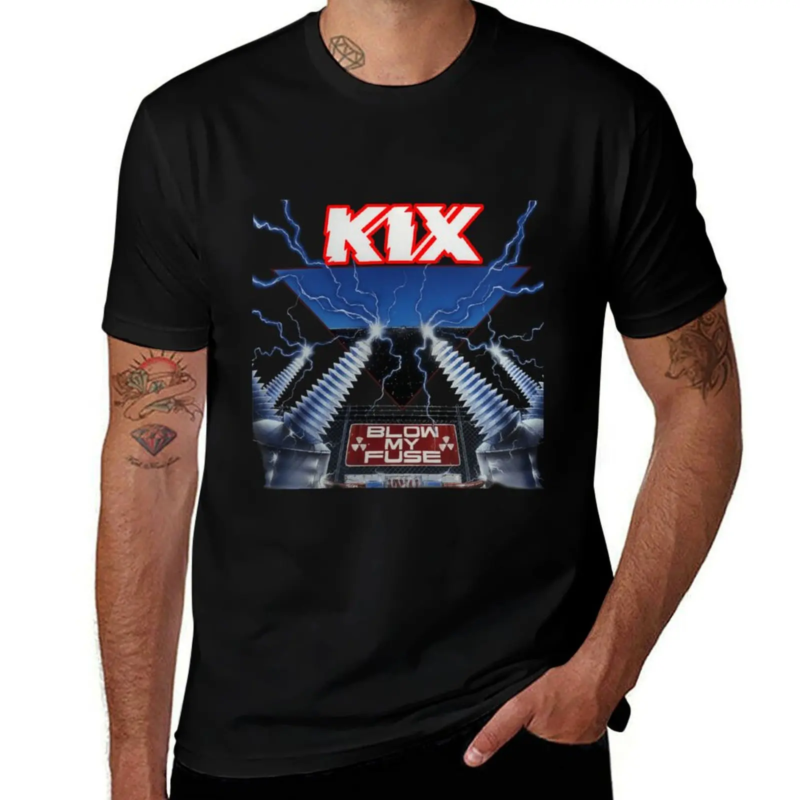 Kix Band My fuse T-Shirt vintage graphic tee fashion shirts cheap stuff anime shirt big and tall t shirts for men