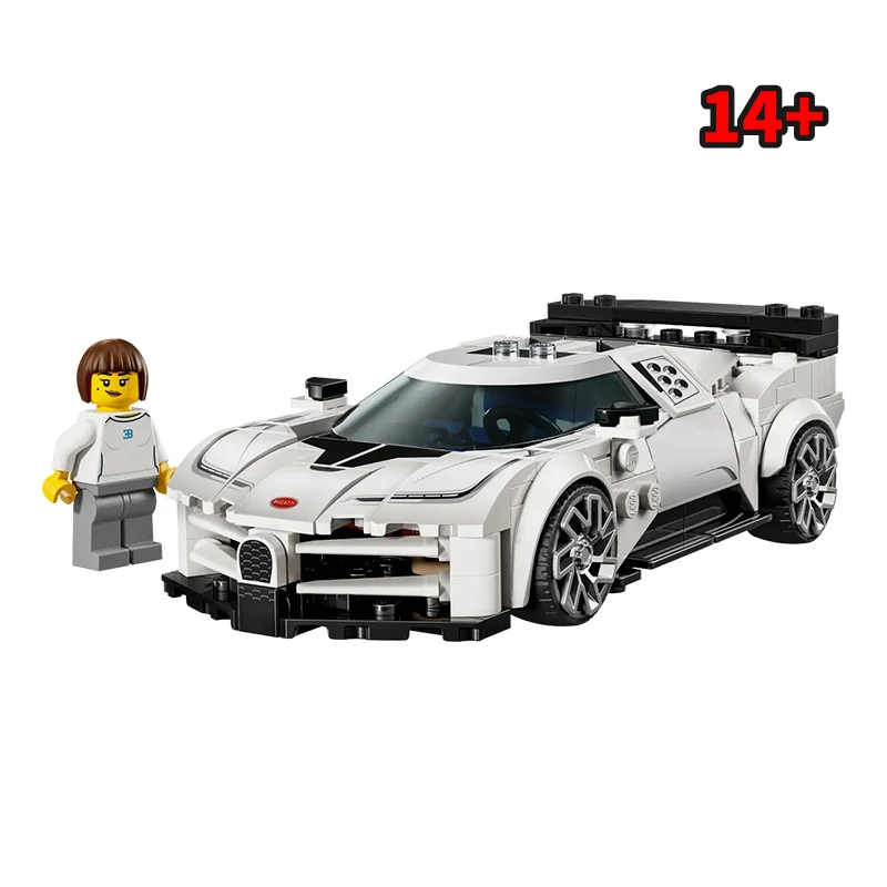 

Disney 77240 Суперкар Bugatti Centodieci, строительные блоки, игрушка в подарок для вечеринки, стиль для детей и взрослых