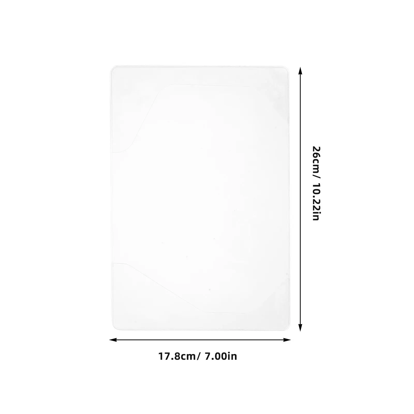 A6 Clear PVC Book Protector Sleeve for Journal Notebook Planner Textbook Paperback Hardcover Notebook Anti-Spill