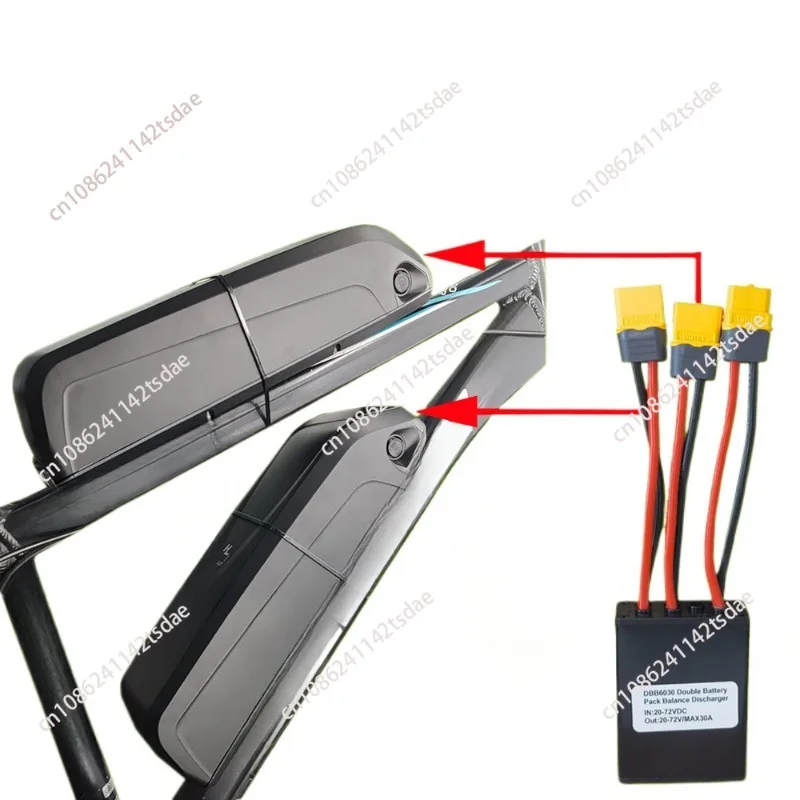 Electric Bicycle Dual Battery Connect 20-72V 60/80/100A 40-100V 120A Adapter Discharge Converter Ebike Module Balanced Discharge