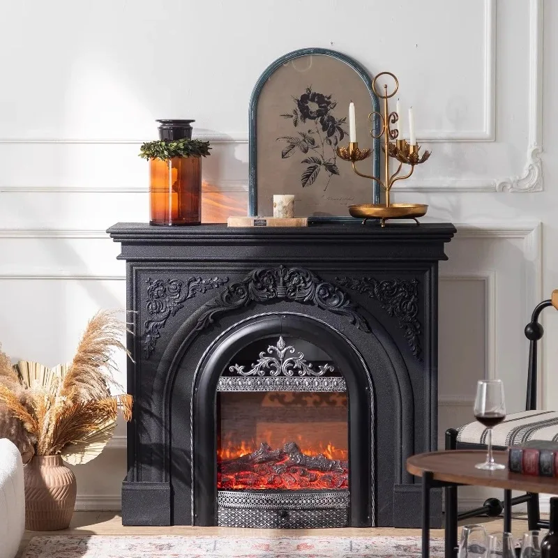 

American fireplace decorative cabinet, villa living room entrance decorative cabinet