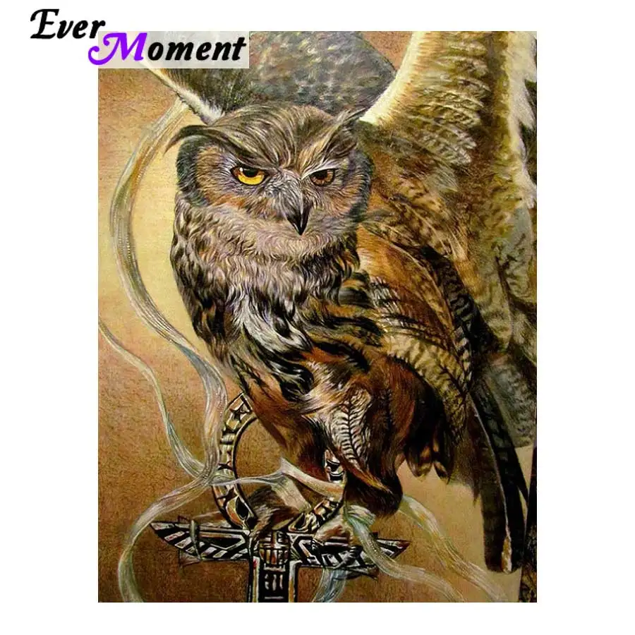 

Алмазная картина Сова Животное Алмазная вышивка Мозаика Комплект Полный макет Квадратное домашнее украшение Настенная живопись ASF751