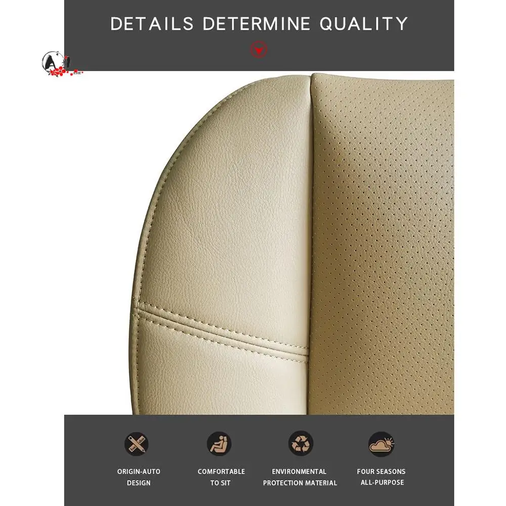 

A10E-Car Front Driver Side PU Leather Seat Cushion Bottom Seat Cover For Cadillac Escalade 2007-2014