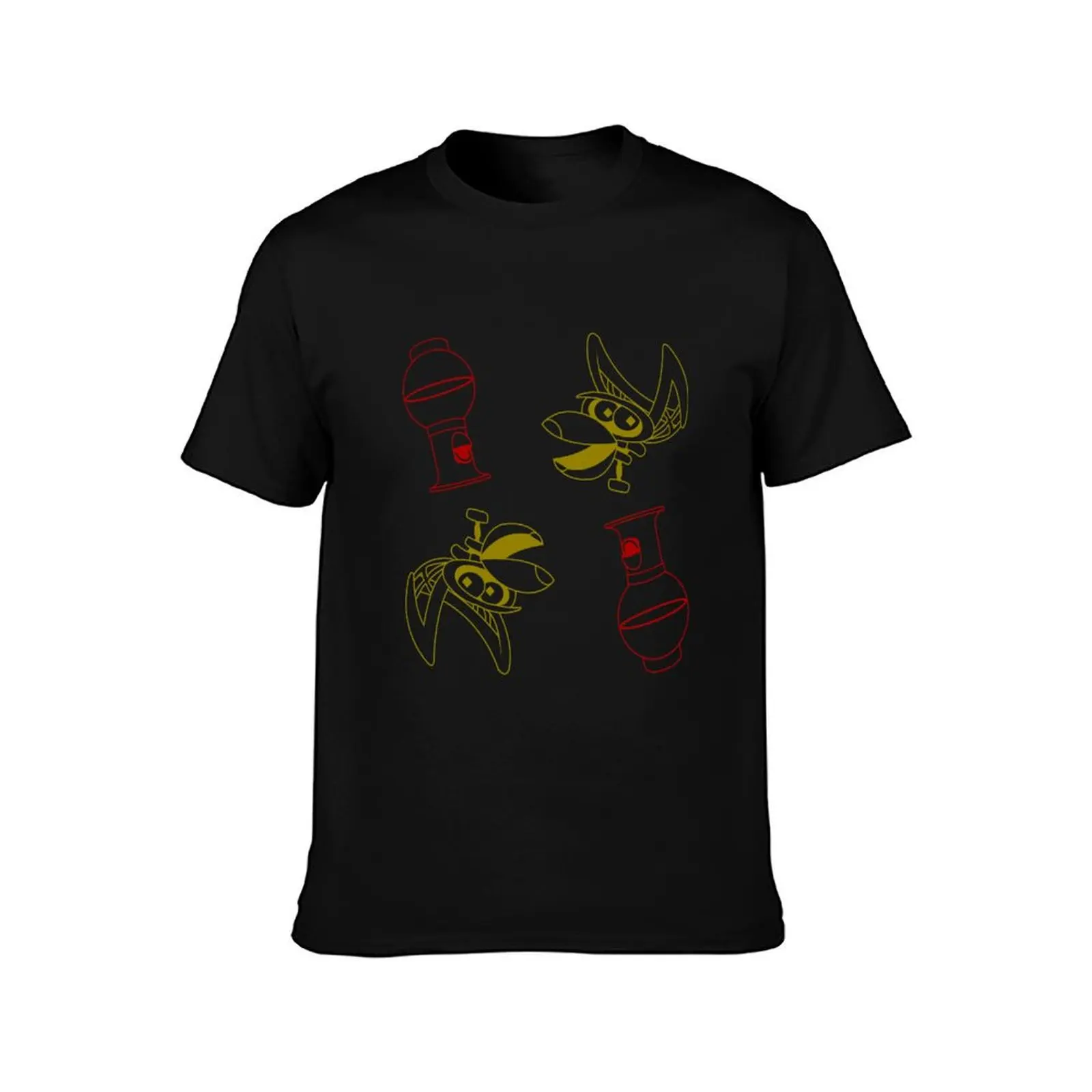 MST3K - The Bots pattern T-Shirt Casual Loose Fit Short Sleeve T-Shirt