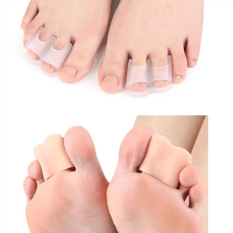 Weicher, elastischer Hallux-Valgus-Korrektor, 1 Paar Silikon-Zehentrenner, orthopädischer Schutz für den Nachtschlaf. – Detail 9