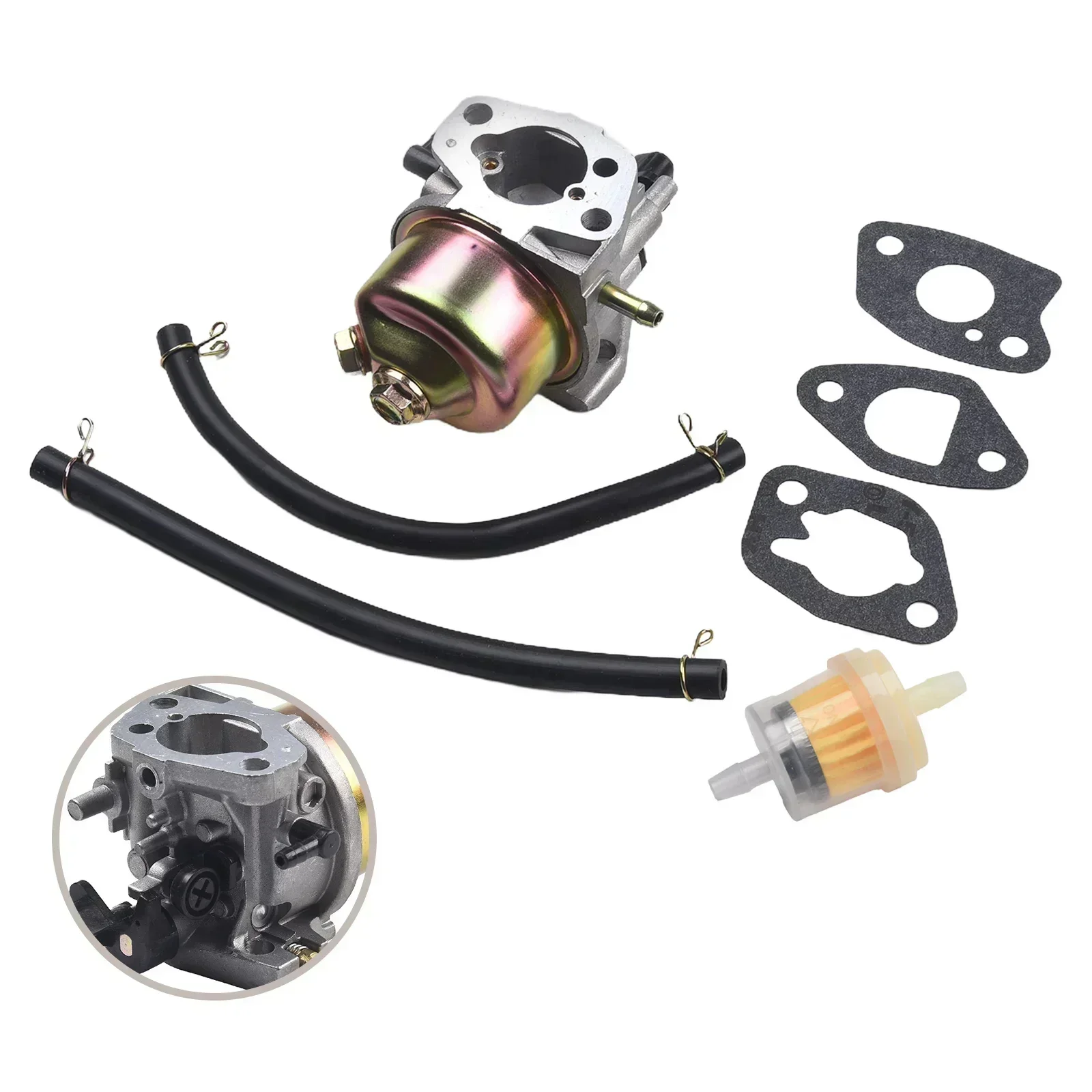 Plastic+Metal Carburettor-Carb With Gasket For Mountfield HP414 M411PD RS100 SP414 Lawn Mower Power Tool Accessories