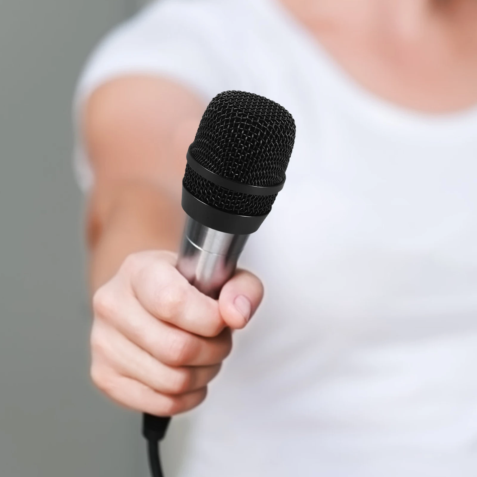 

Microphone Mesh Grill Head Replacement Durable Metal Mic Accessories Noise Reduction Cover For Wireless Mic Compatible