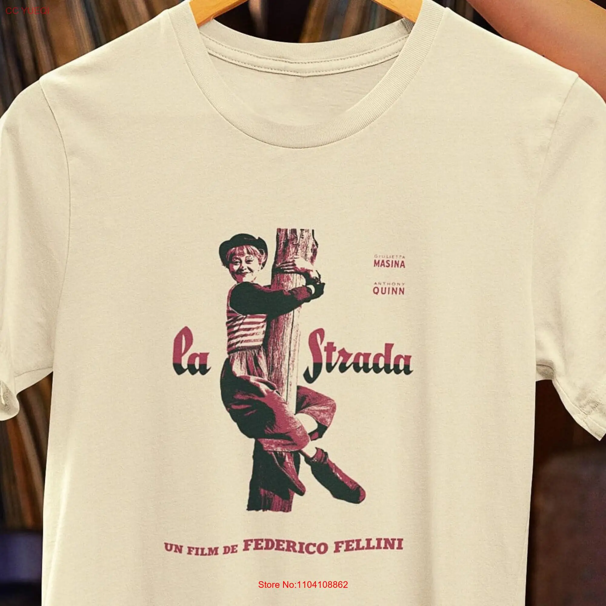 Federico Fellini La Strada film shirt Anthony Queen Comfortable Enthusiast Wear Cinematic Idea long or short sleeves