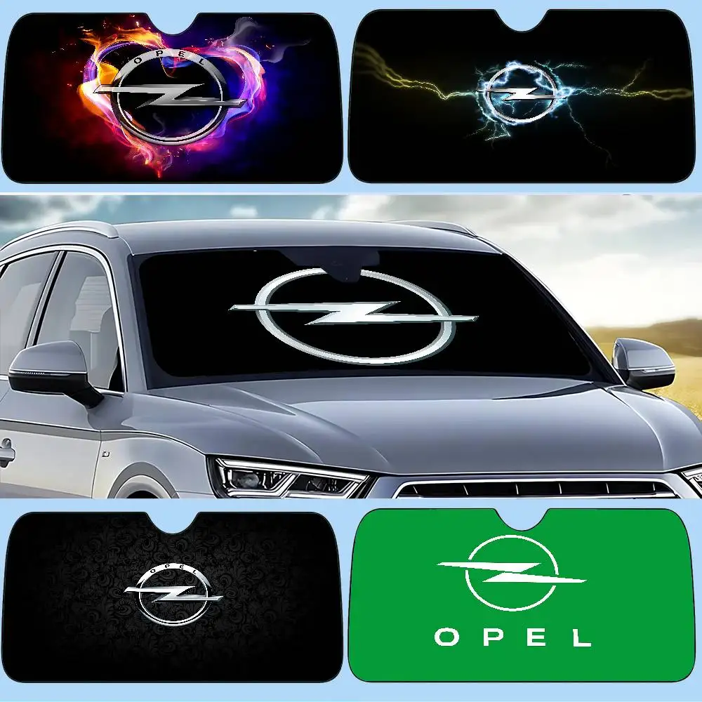 

OPEL LOGO Car Sunshade Curtains 130x70cm Car SunShade Windshield Cover UV Protection Auto Visor Accessories For Cars