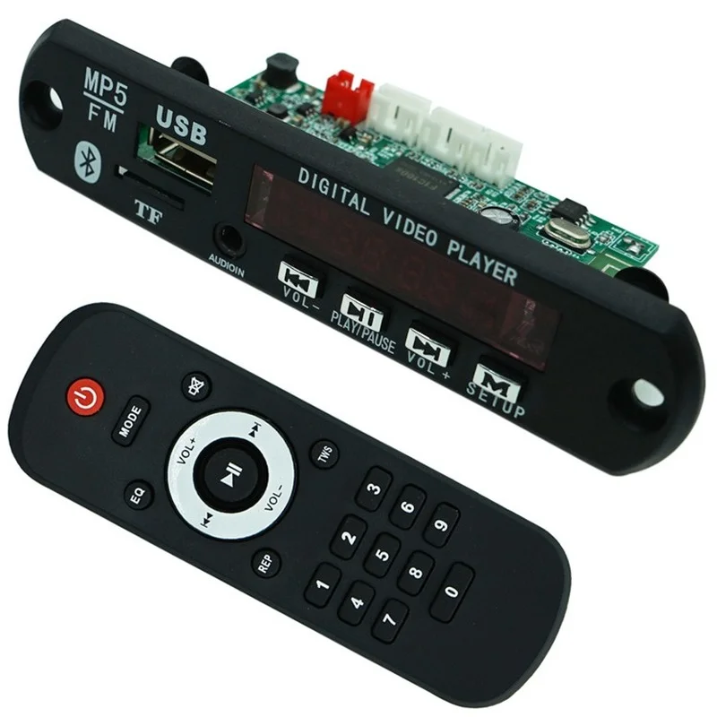 Bluetooth 5.0 MP3/WMA/WAV/APE/FLAC Decoder Board Car Audio USB TF FM Radio Module MP3 Bluetooth Music Player