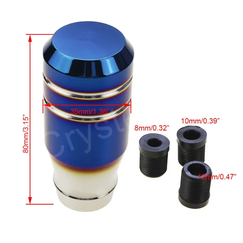 8cm Aluminum Racing Style Gear Shift Knob Car Auto Manual Transmission 5 Speed GearStick Shifter Lever Knob Universal