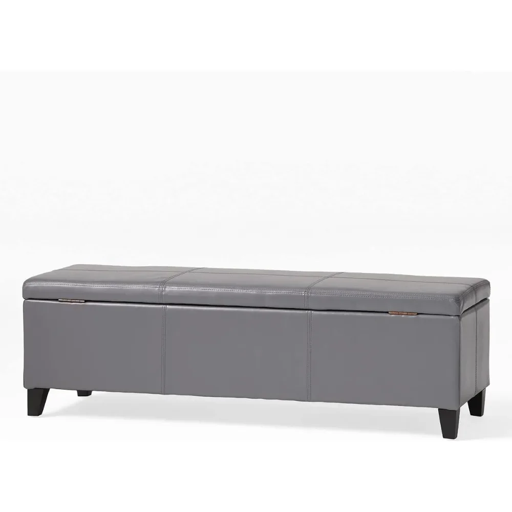 Storage Ottoman Folding Stool Chair Grey Freight Free Puffs Sofa Pouf Salon Restapies Portable Folding Benches to Sit Dressers