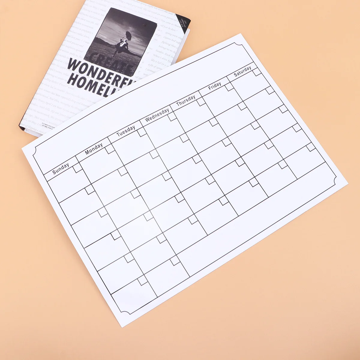 

Magnetic Whiteboard for Fridge Dry Erase Memo Flexible Weekly Plan Refrigerator