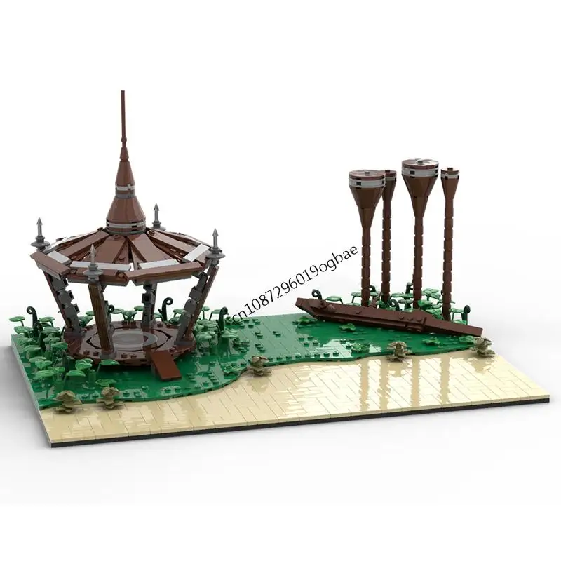 New 1031Pcs Famous Star Battle Movie Moc Kashyyyk Base Model Building Blocks Diy Creative Ideas Kids Toys Birthday Gifts