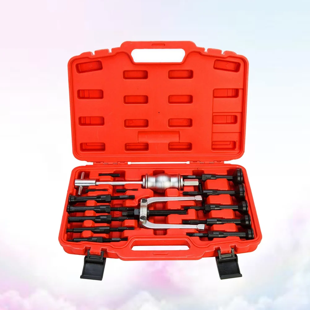 

16pcs Large Sheet Metal Sliding Hammer Group Pull Hammer Auto Sheet Metal Tool Repairs Tire Set Blind Hole Kit Bearing Puller Be