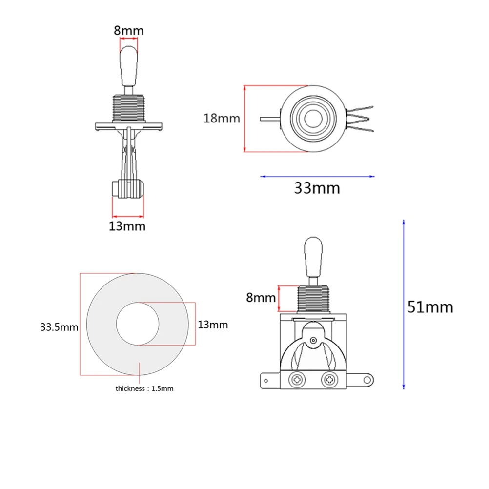 

guitar toggle 3 way toggle 3 way toggle guitar guitar parts rhythm treble ring