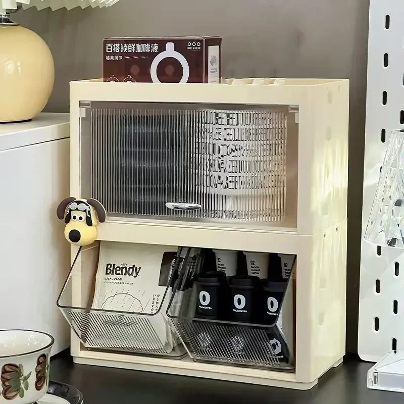 

z Wall-Mounted Coffee Tea Bag Organizer Water Cup Organizer Table Top Cup Organizer Cup Holder Ins Wind High Appearance Level