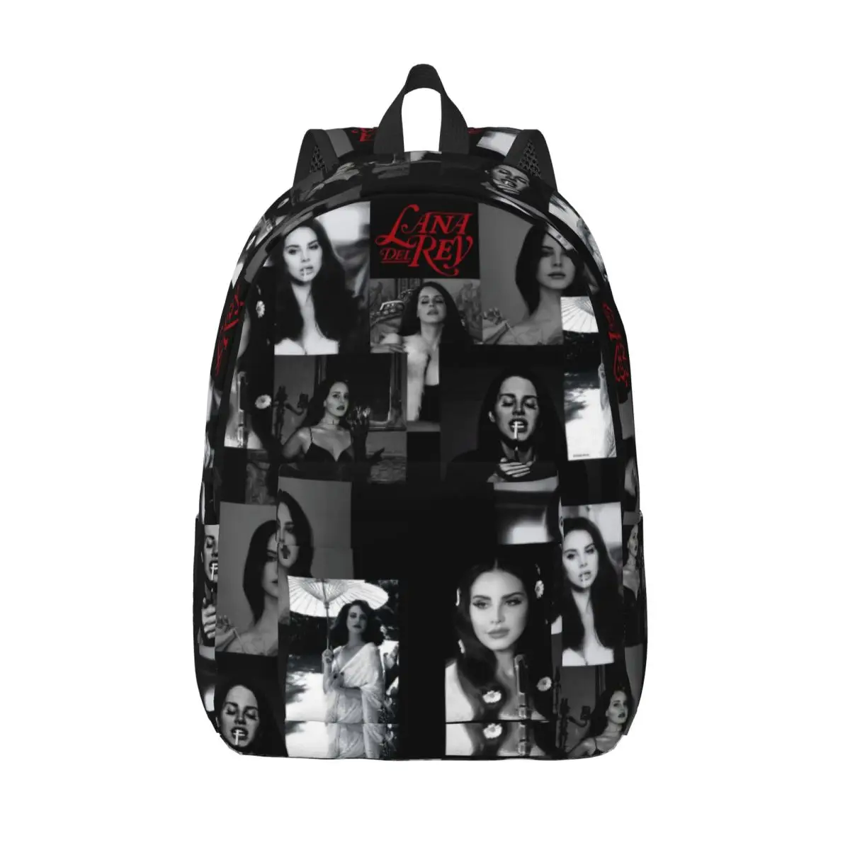 Retro Lana Del Rey for Teens Student School Book Bags Music Singer Canvas Daypack Middle High College with Pocket