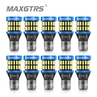 10x W5W T10 LED CANBUS sin Error 5W5 12V 8W 950Lm luz lateral Interior de coche superbrillante 194 3030 SMD bombilla automática blanco ámbar rojo