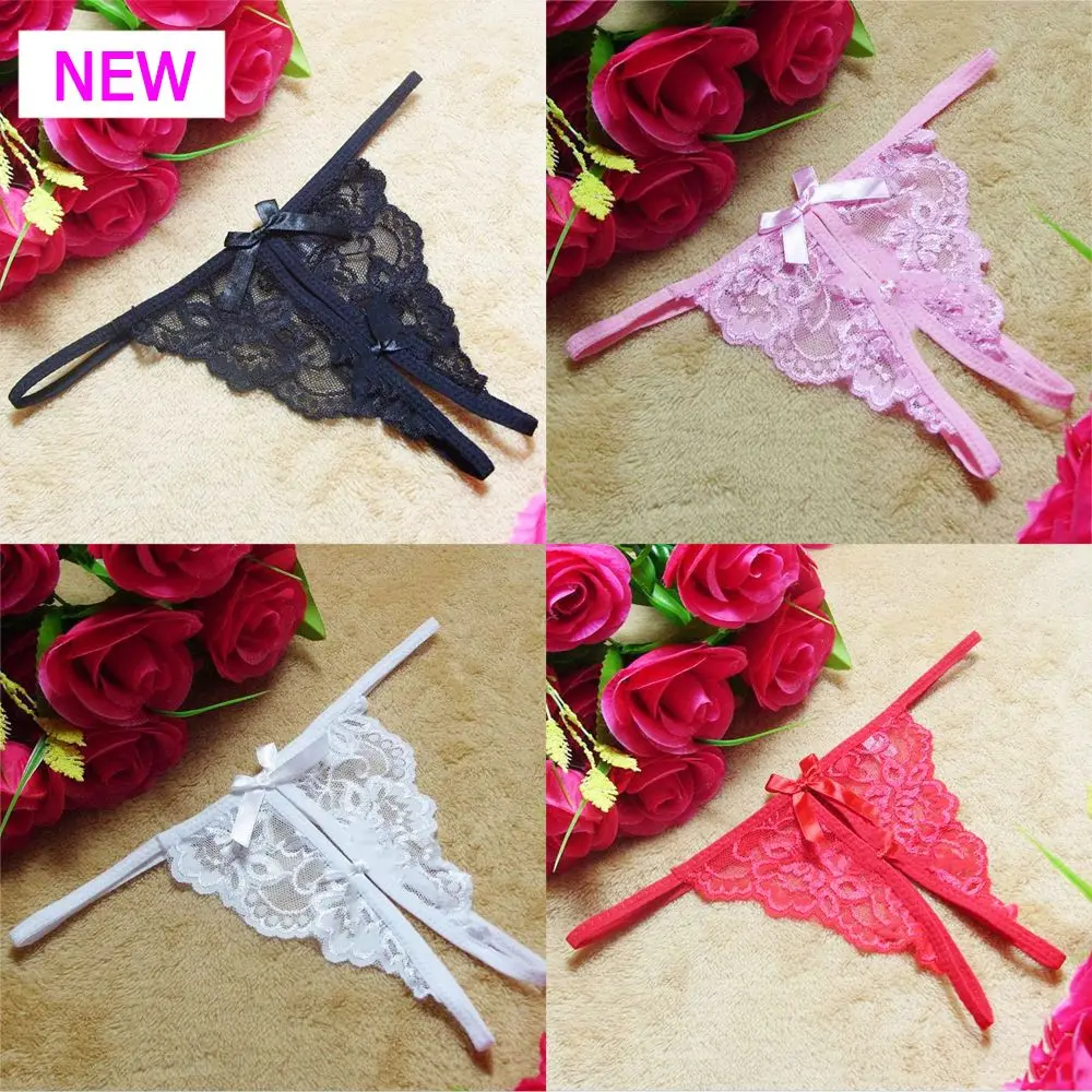 Crotchless G-String Thongs, Calcinhas Moda, Calcinha Sexy, Lace Open