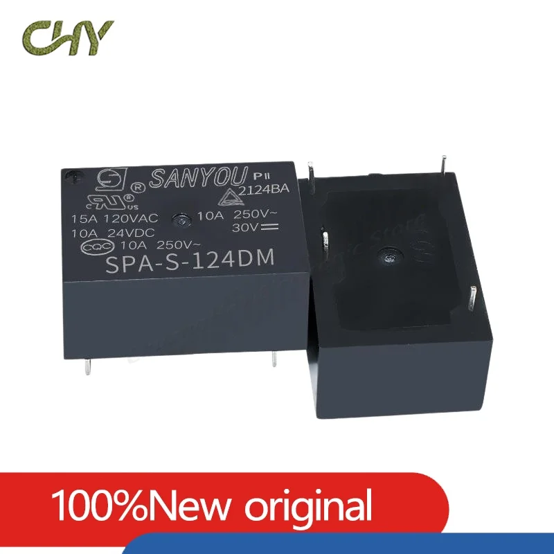 Original New SPA-S-124DM SPA-S-124DM2 16A 4PIN  24V Power relay Replaceable HF7520-024-HSTP