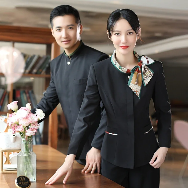 Tuta da cameriera Ristorante Caffetteria Hotel Catering Uniforme Servizio di ristorazione Fast-food Uniformi da cameriere Cameriere Abbigliamento da lavoro Abbigliamento da cuoco