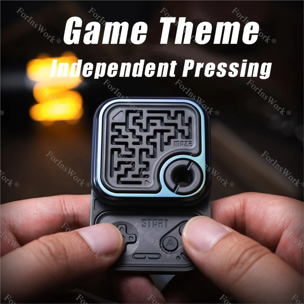 01EDC Cubi da gioco in metallo Slider Fidget Giocattoli meccanici antistress Fidget Spinner Giocattoli per l'ansia Giocattoli da scrivania
