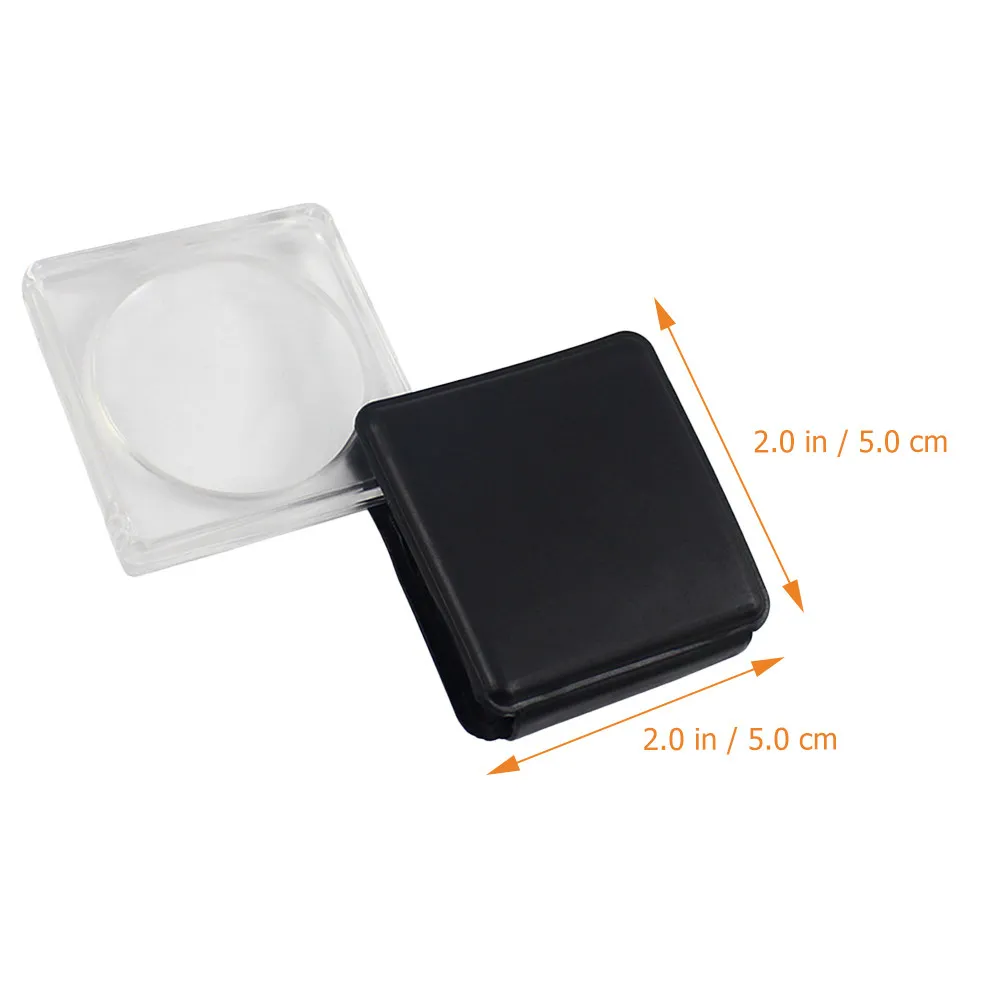 Paperweight Desktop Magnifying Glass Reading Magnifier Lightweight Square Shape Durable Practical Tool for Natural Exploration