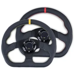 Car Modification Steering Wheel 13 inches 320mm Universal PVC Aluminum Drifting Racing Sport Steering Wheel Fit for Honda Toyota