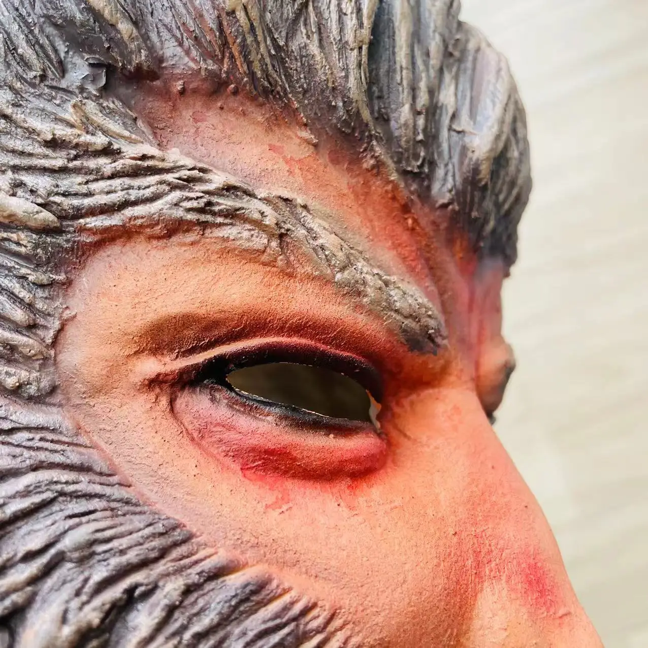 우콩 코스프레 헤드기어 할로윈 동물 코스프레 갈색 원숭이 역할극 마스크 라텍스 마스크 게임 코스프레 소품 성인용 원사이즈