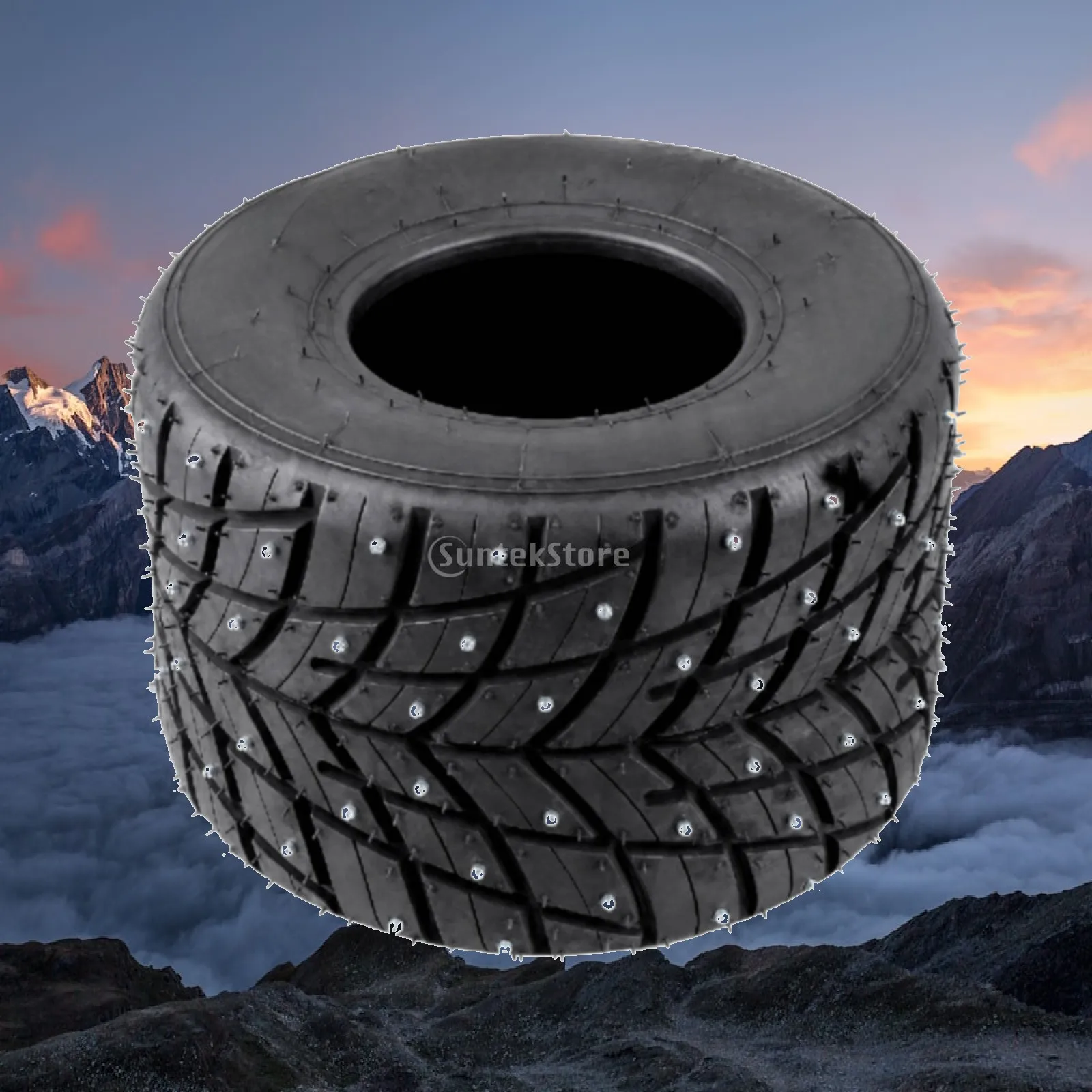 Kart Snow Tire Directional Traction Pattern Drift Vehicle Tire Weather-Resistant Replacement for Winter Karting