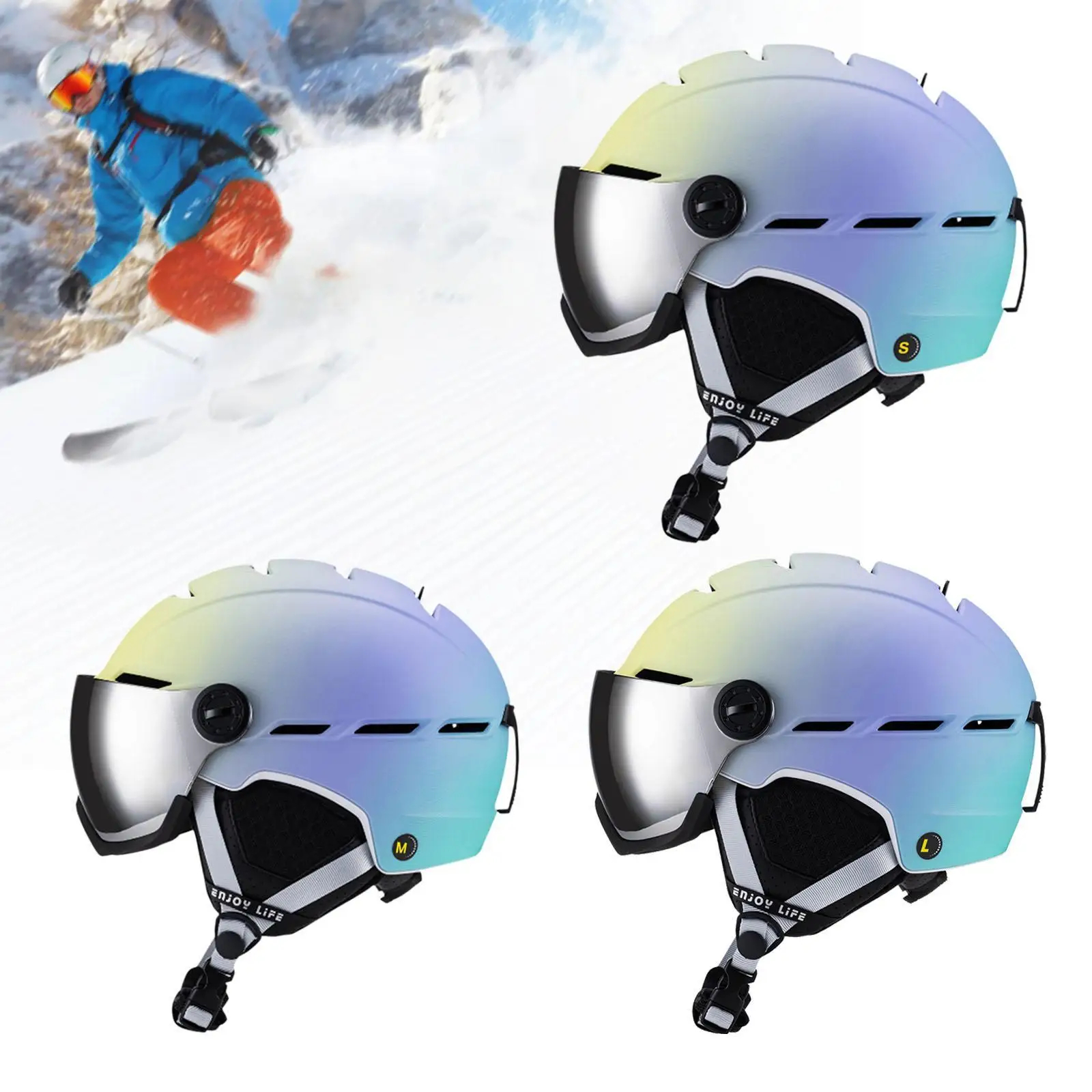 Ski Helmet Impact Resistance Better Cushioning Snowboard Helmet Snowboarding