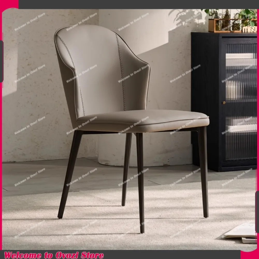 

Wipeable Beautiful Dining Chairs Modern Upholstered Ergonomic Designer Chairs Floor Unique Sillas Comedor Home Furniture