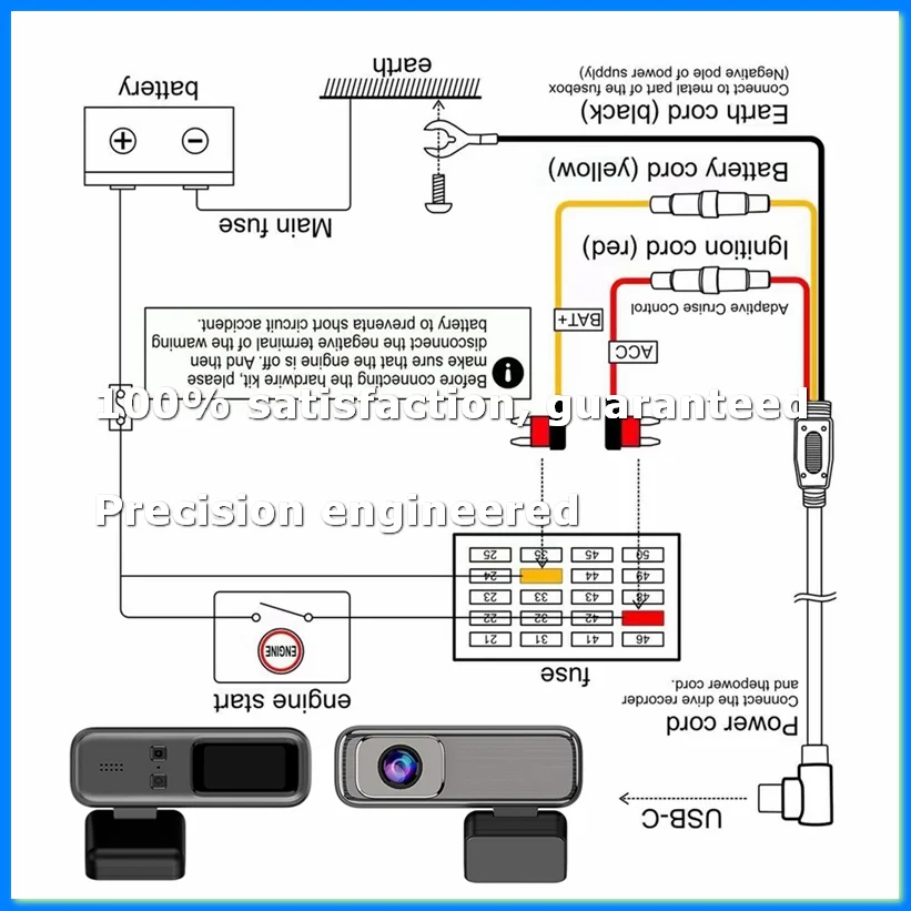 Q6 1296P HD Mini DVR Dash Cam Smart Wifi Connection Car Driver Android Car Video Recorder DashCam 24H Parking Monitor-A28R