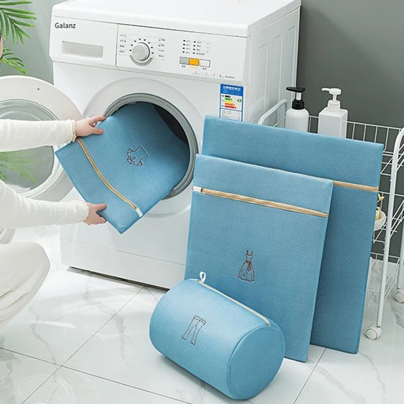 6Pcs Laundry Bags Set Large Capacity Thicken Clothes Protection Storage Washing Bag Professional Laundry Dirty Clothes Basket