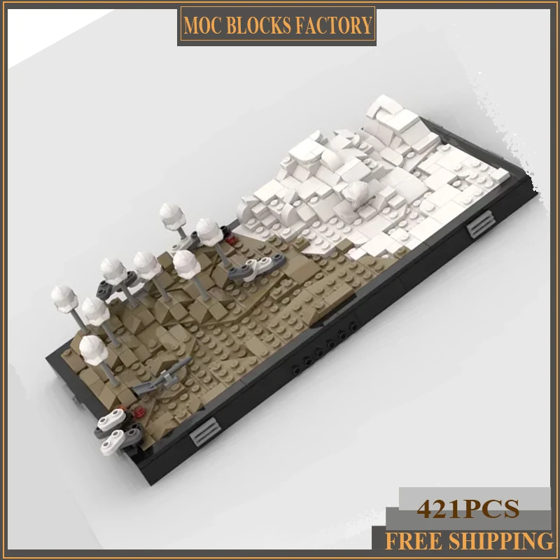 

Moc Building Blocks The Clone End Scene Model Technology Brick Popular Star Movie Model DIY Assembly Construction Toy Gifts