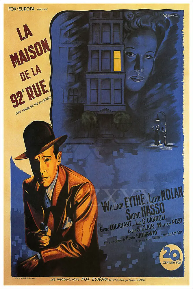 

La Maison de la 92e Rue The House on 92nd Street Vintage Movie Poster