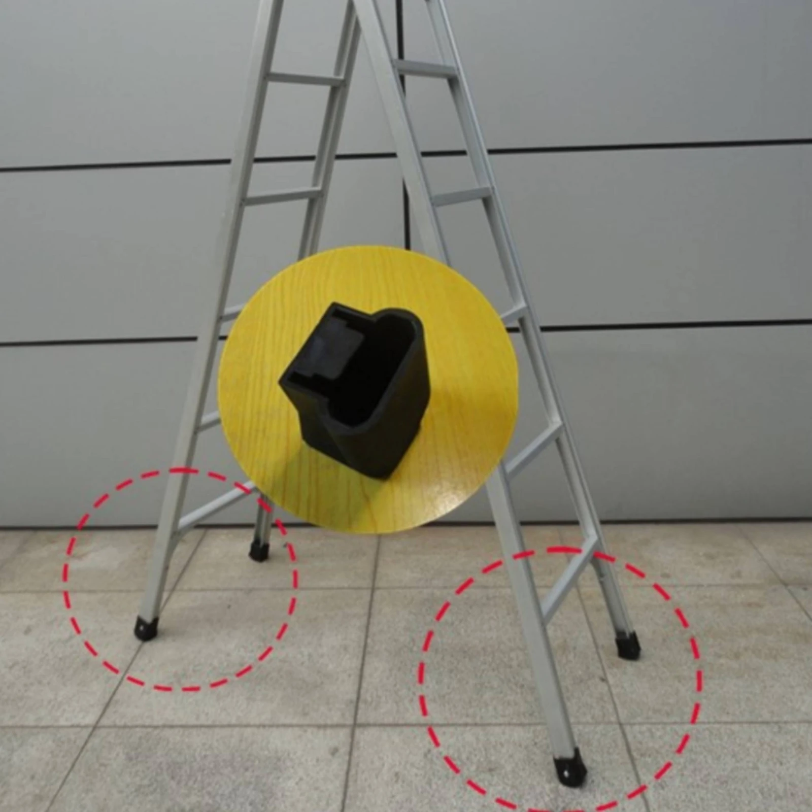 Ladder Foot Sleeve Hollow Safeguarding Ladder Foot Cap Hardware Part Floor Protection Wear-Resistant