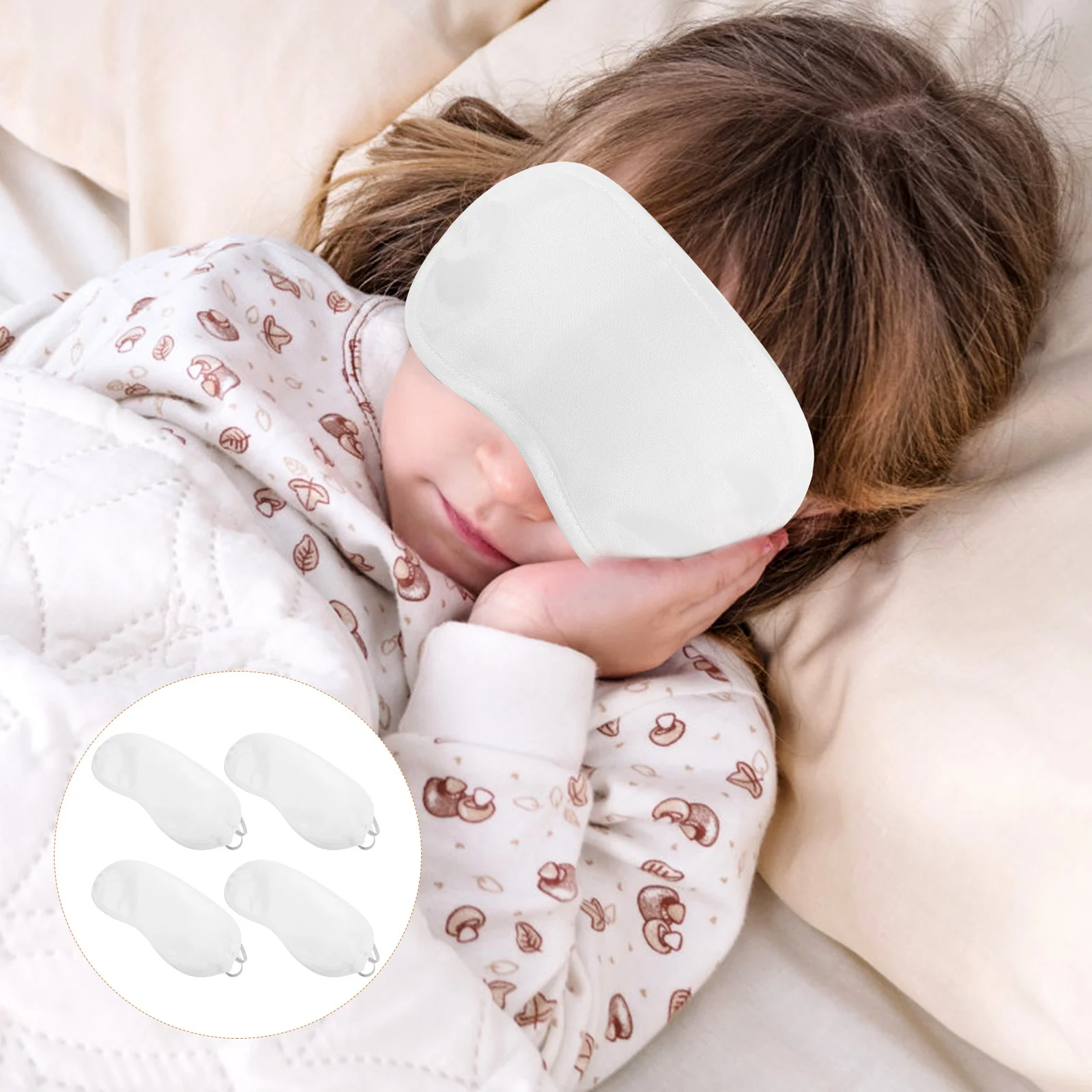 12 قطعة من أقنعة العين للاستعمال مرة واحدة، أغطية عين مريحة أثناء السفر والنوم، خفيفة الوزن ومسامية، ألعاب المكتب المنزلي معصوب العينين