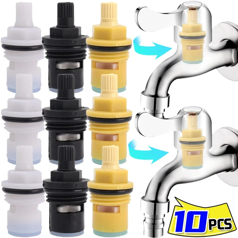 1/10PCS Faucet Valves Core Plastic Universal Replacement Tap Inner Valves Bathroom Kitchen Faucet Cartridges Hardware Accessory