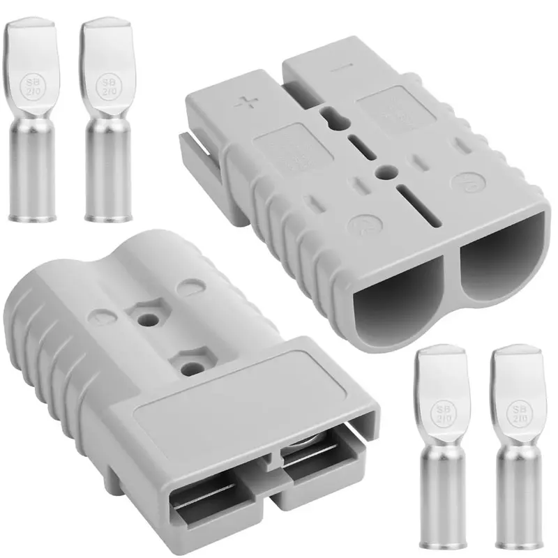 Acessórios Eletrônicos de Energia para Conectores Anderson: Adaptador 50A DC para Carregador de Ferramentas Elétricas, Bateria, Carro, RV e Painel Solar