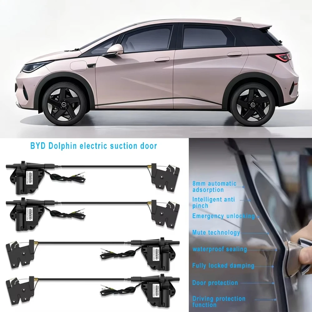For BYD Dolphin Car Electric Suction Door System Soft Closer Automatic Suction Parts Electric Suction Lock