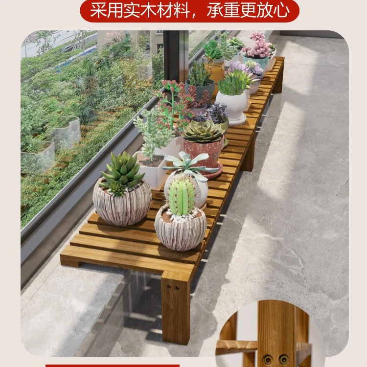 Balcony windowsill along widened flower stand extension board custom shelf floor countertop expansion flower pot shelf
