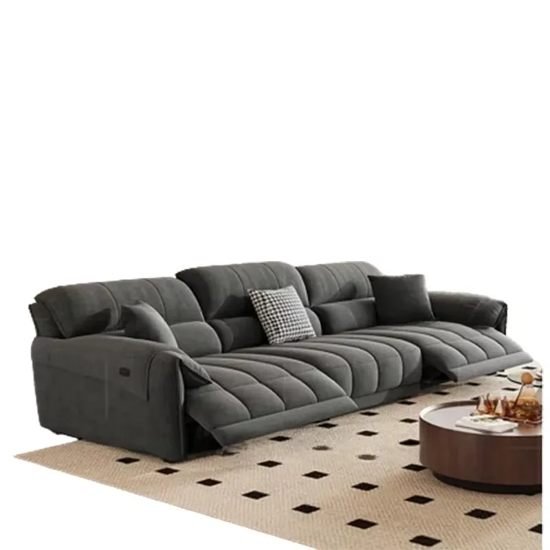 2 Seats Fabric Electric Sofa Strong Full Size Apartments Recliner Couch Luxury Modern Indoor Divano Soggiorno Furniture Home