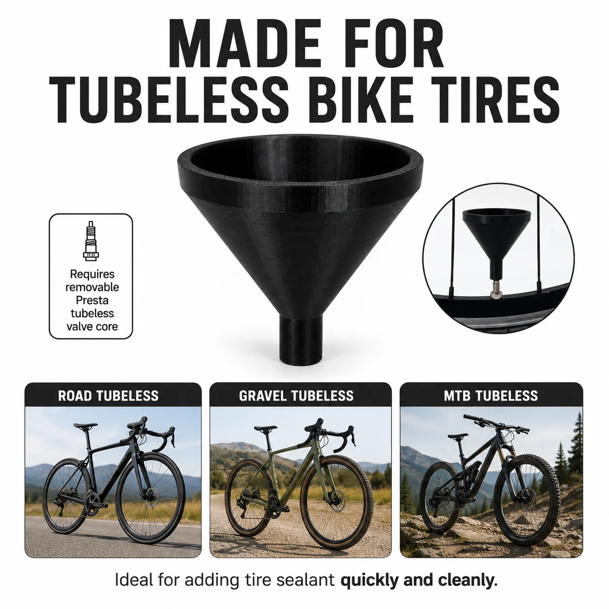 Corong Tuang Sealant Tubeless  - Tubeless Tire Sealant ulasan dan harga