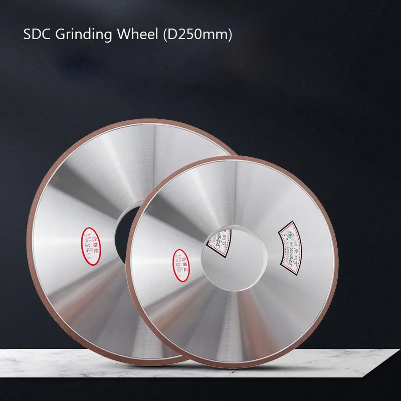 1PCS 250*25*32/75mm 75% SDC/CBN flat grinding wheel External cylindrical grinding flat diamond resin grinding wheel #80~#320 SDC