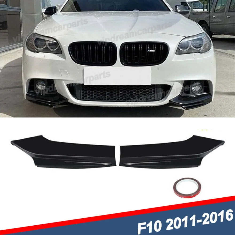 

For BMW F10 520i 535i 550i M Sport 2011-2016 Gloss Black Front Splitter Corner United States